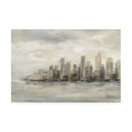 Silvia Vassileva 'Manhattan Low Clouds' Canvas Art,30x47